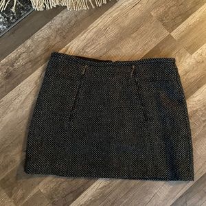 Willi Smith Wool Tweed Mini Skirt